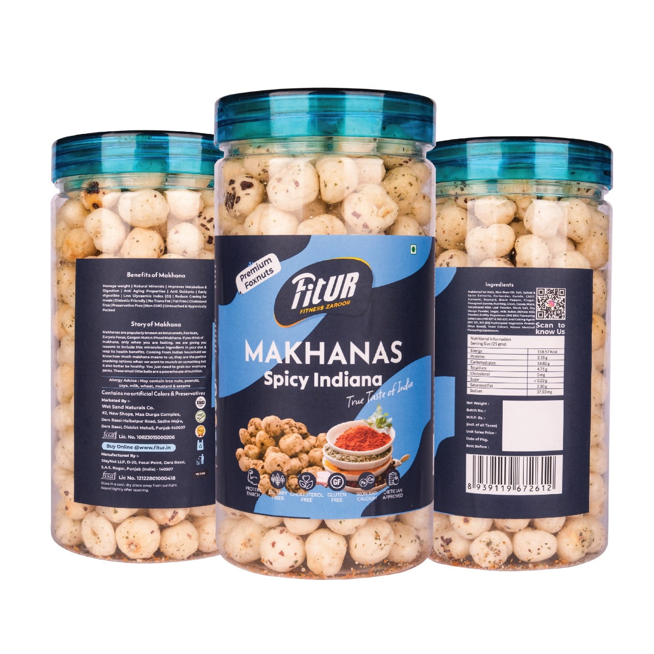 Spicy Indiana Makhanas | 80 gm Pack