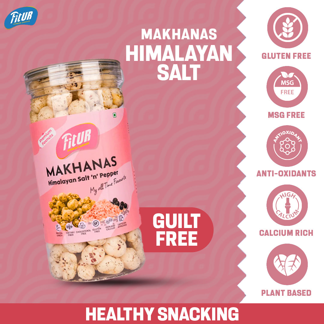 Himalayan Salt & Pepper Makhanas | 80 gm Pack