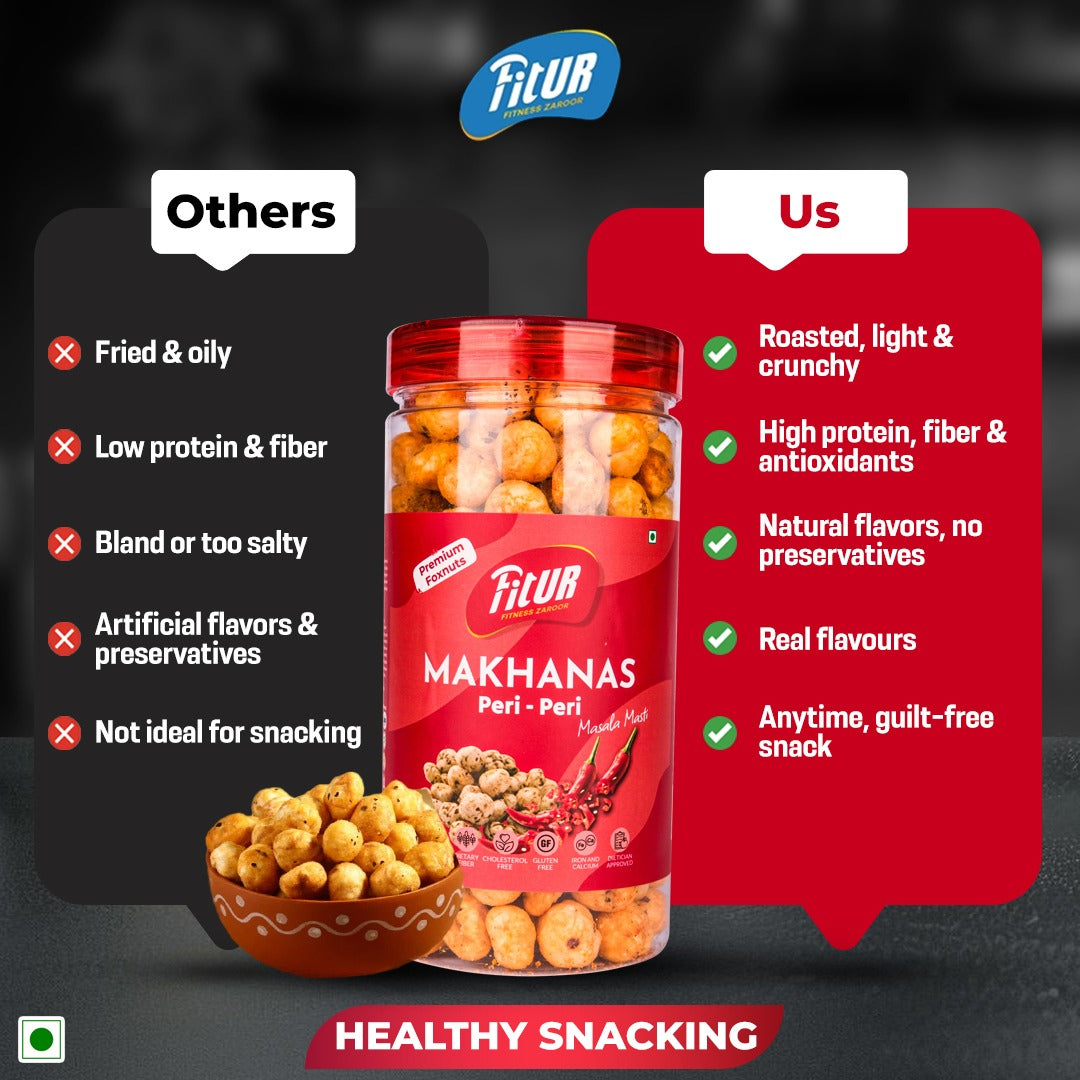 Super Spicy Peri Peri Makhana | 80 gm Pack