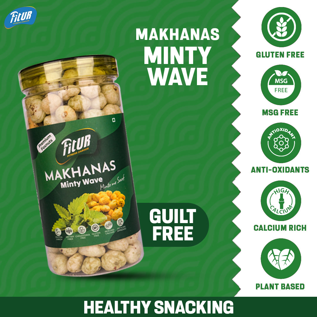 Delicious Minty Wave Makhanas | 80 gm Pack