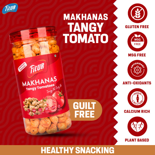 Makhana Tangy Tomato + Minty Wave | Pack of 2 | 80 gm Each Pack