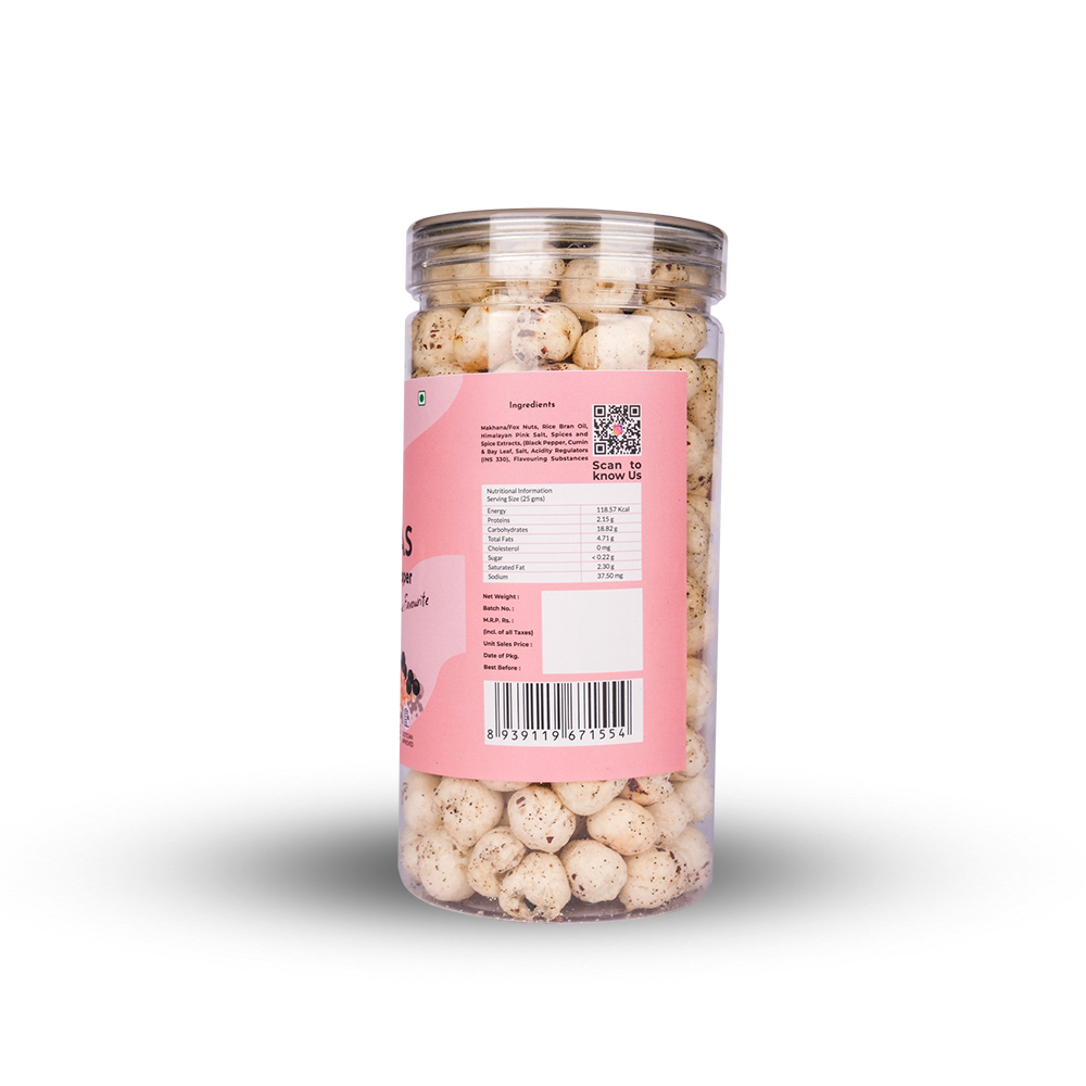 Himalayan Salt & Pepper Makhanas | 80 gm Pack
