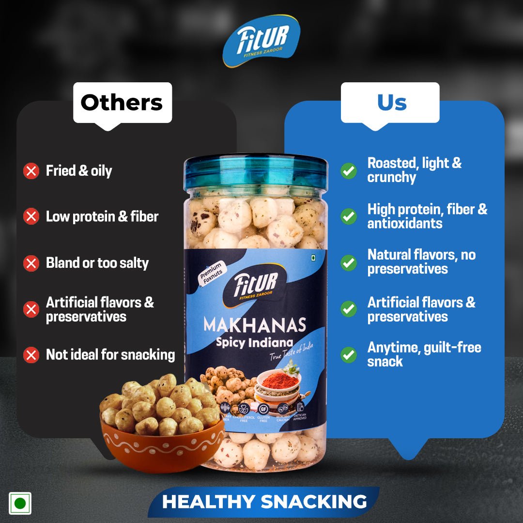 Spicy Indiana Makhanas | 80 gm Pack