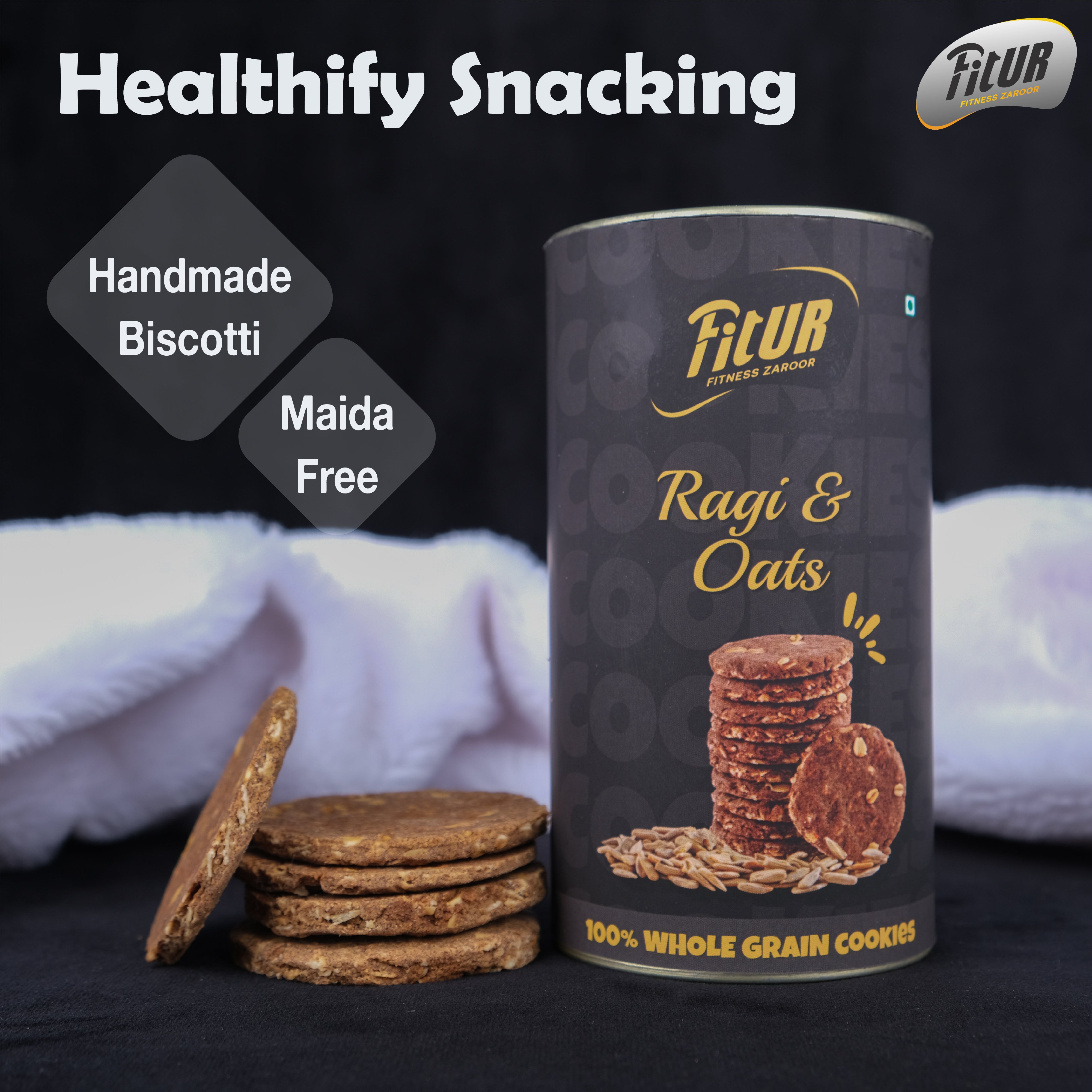 ⁠Ragi & Oats Cookies | 100% Whole Grain