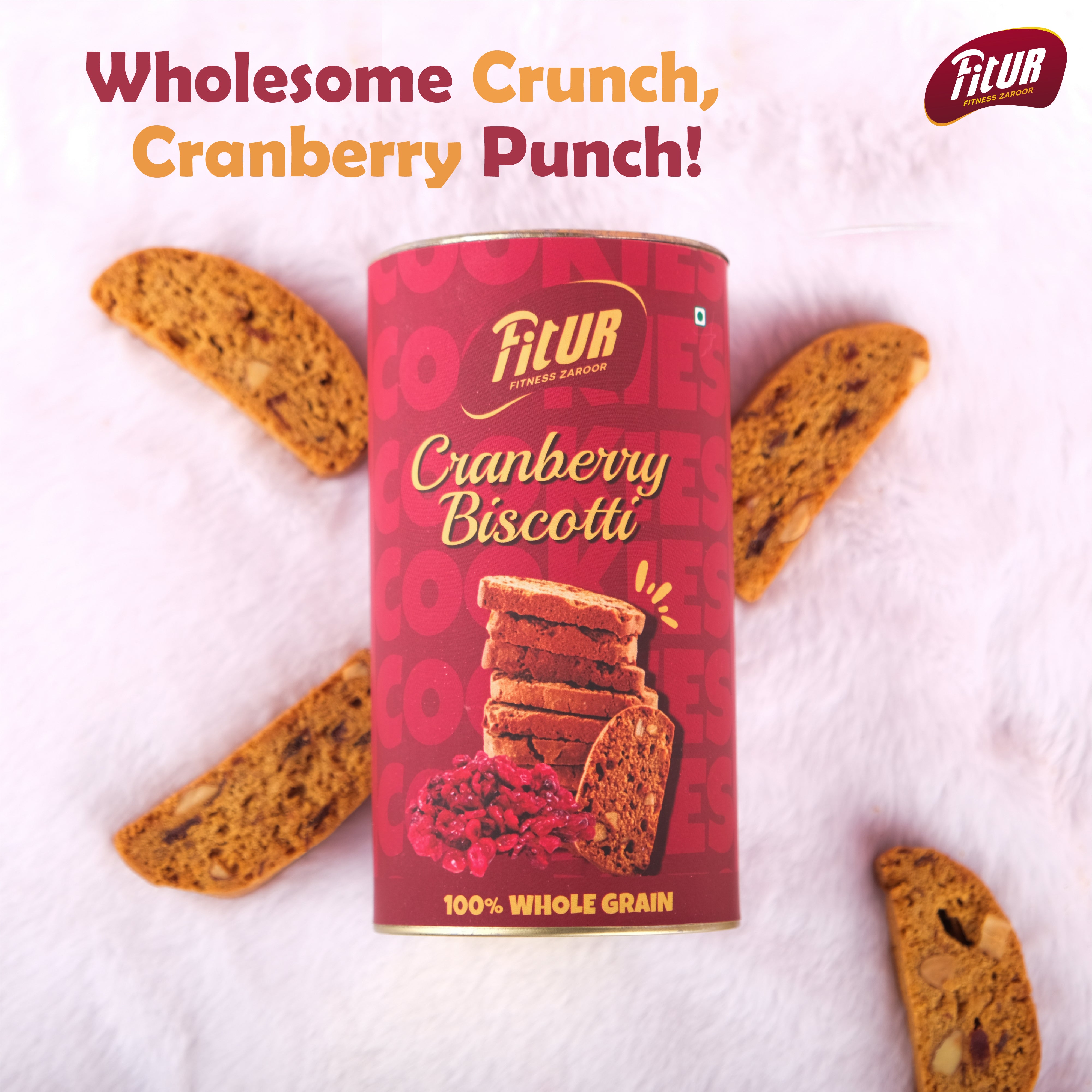 Cranberry Biscotti | 100% whole Grain