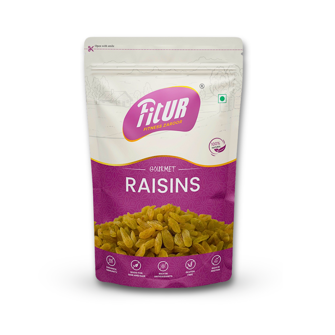 Green Raisins | Golden Texture | Premium Quality | 200 gm Pack