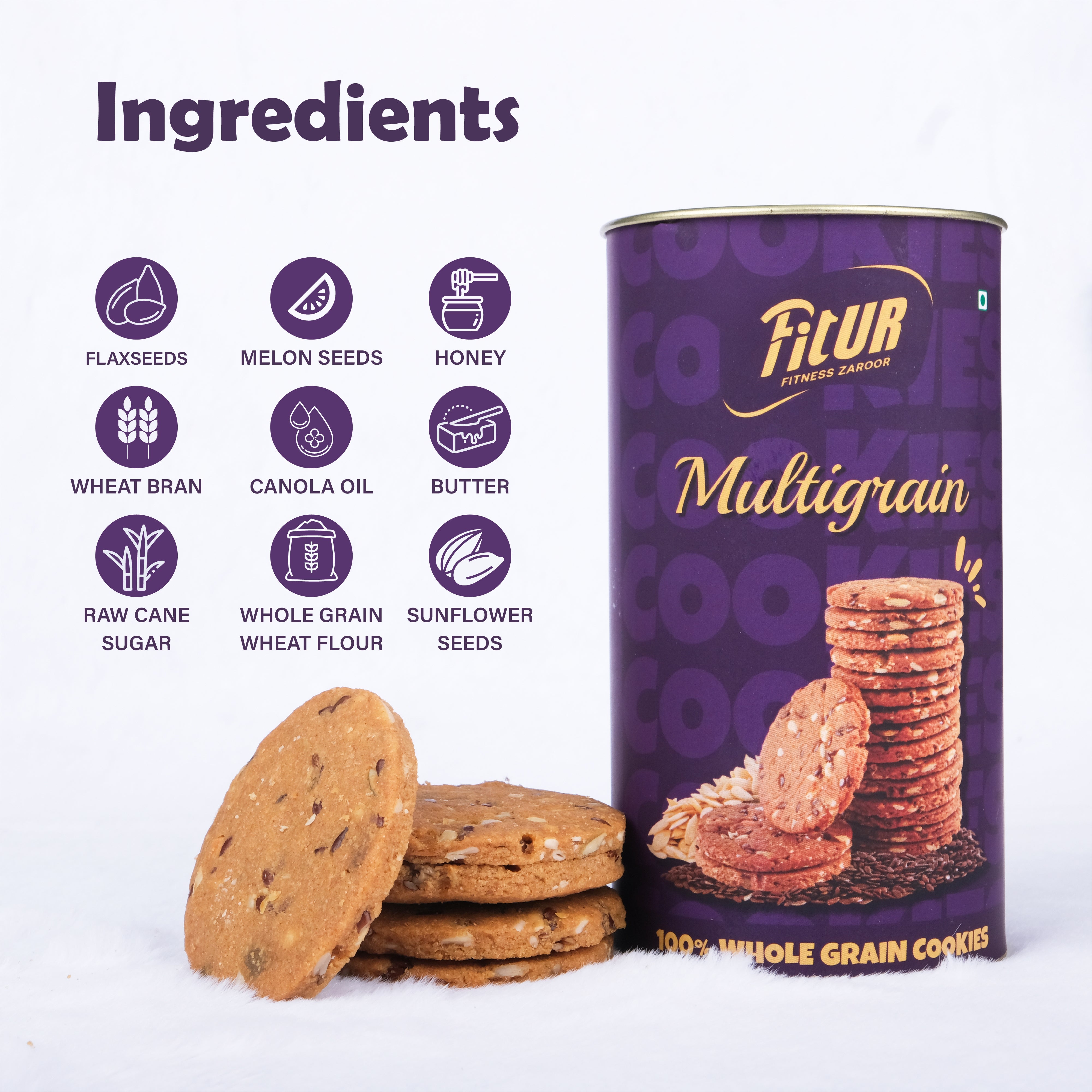 Multigrain Cookies | 100% Whole Grain