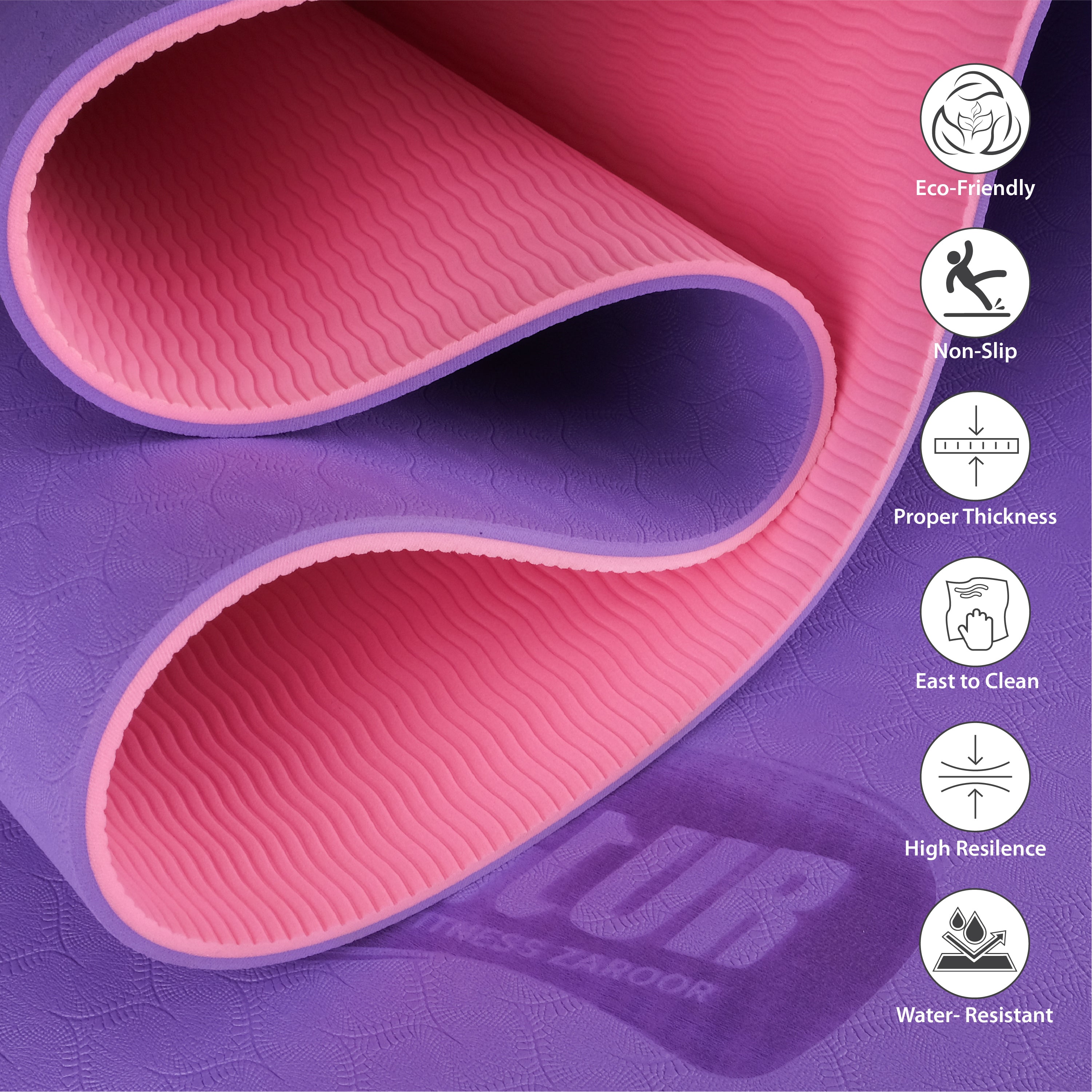 Purple TPE Yoga Mats