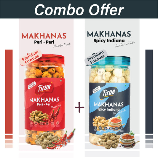 Buy Makhana Peri Peri + Spicy Indiana | Pack of 2