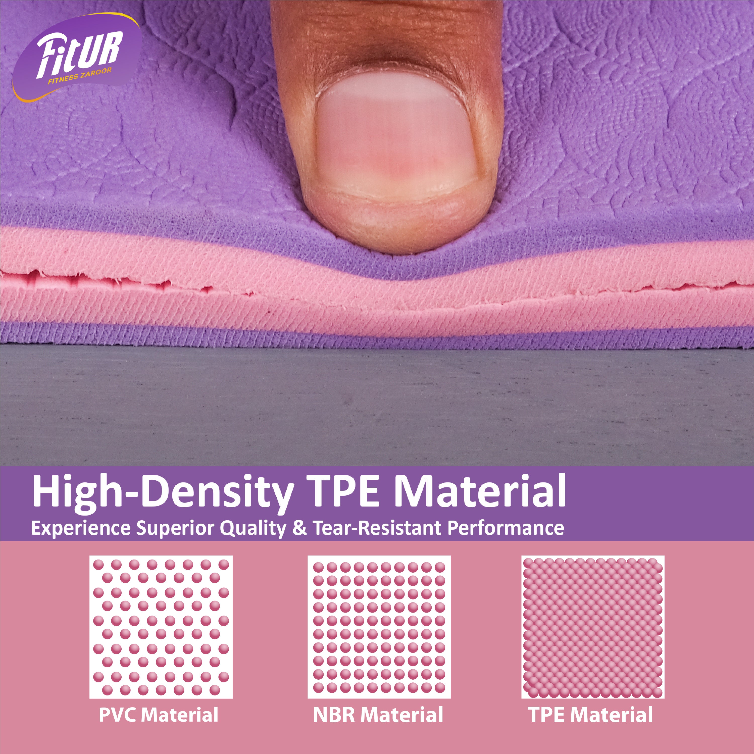Purple TPE Yoga Mats