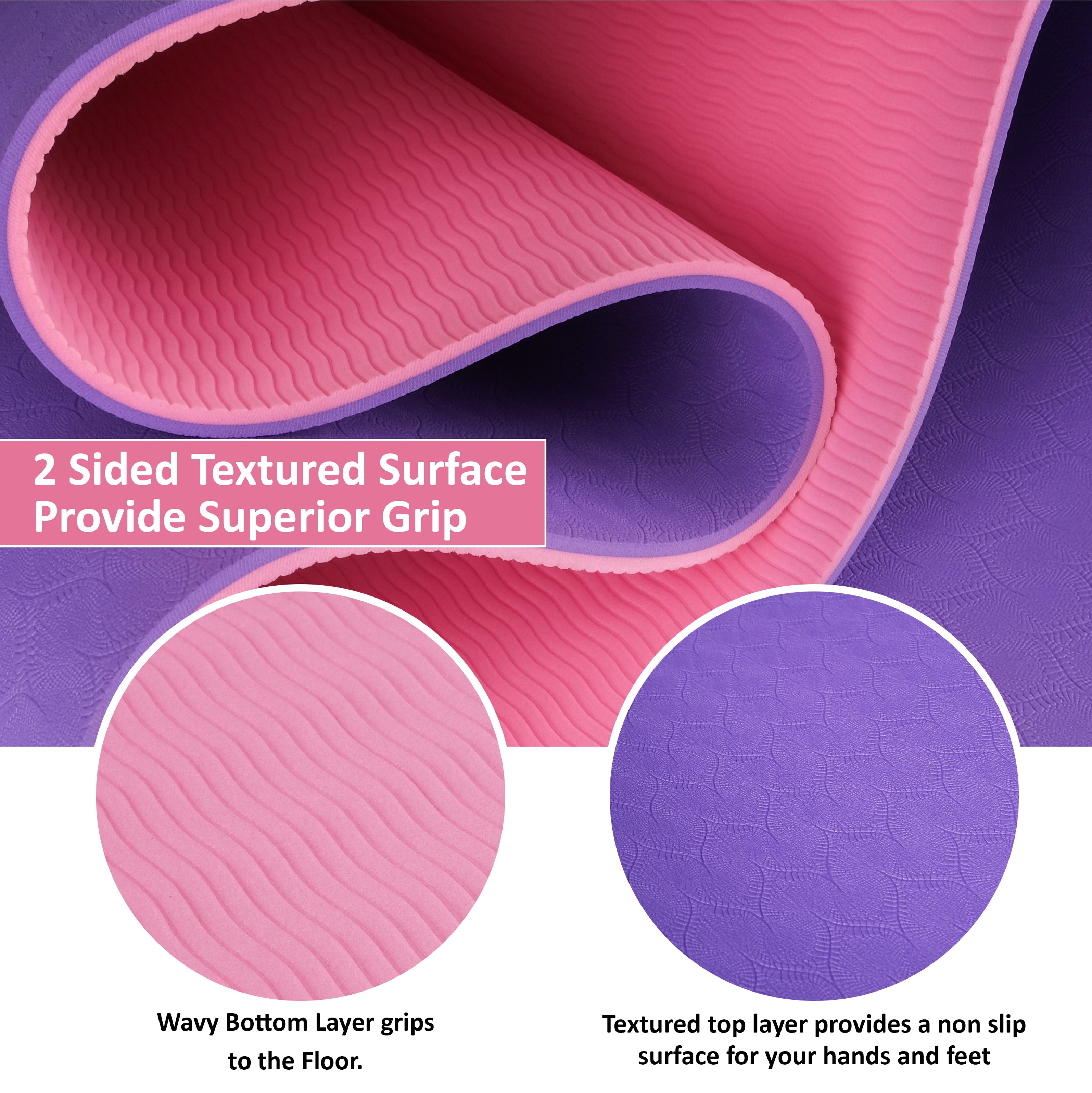 Purple TPE Yoga Mats