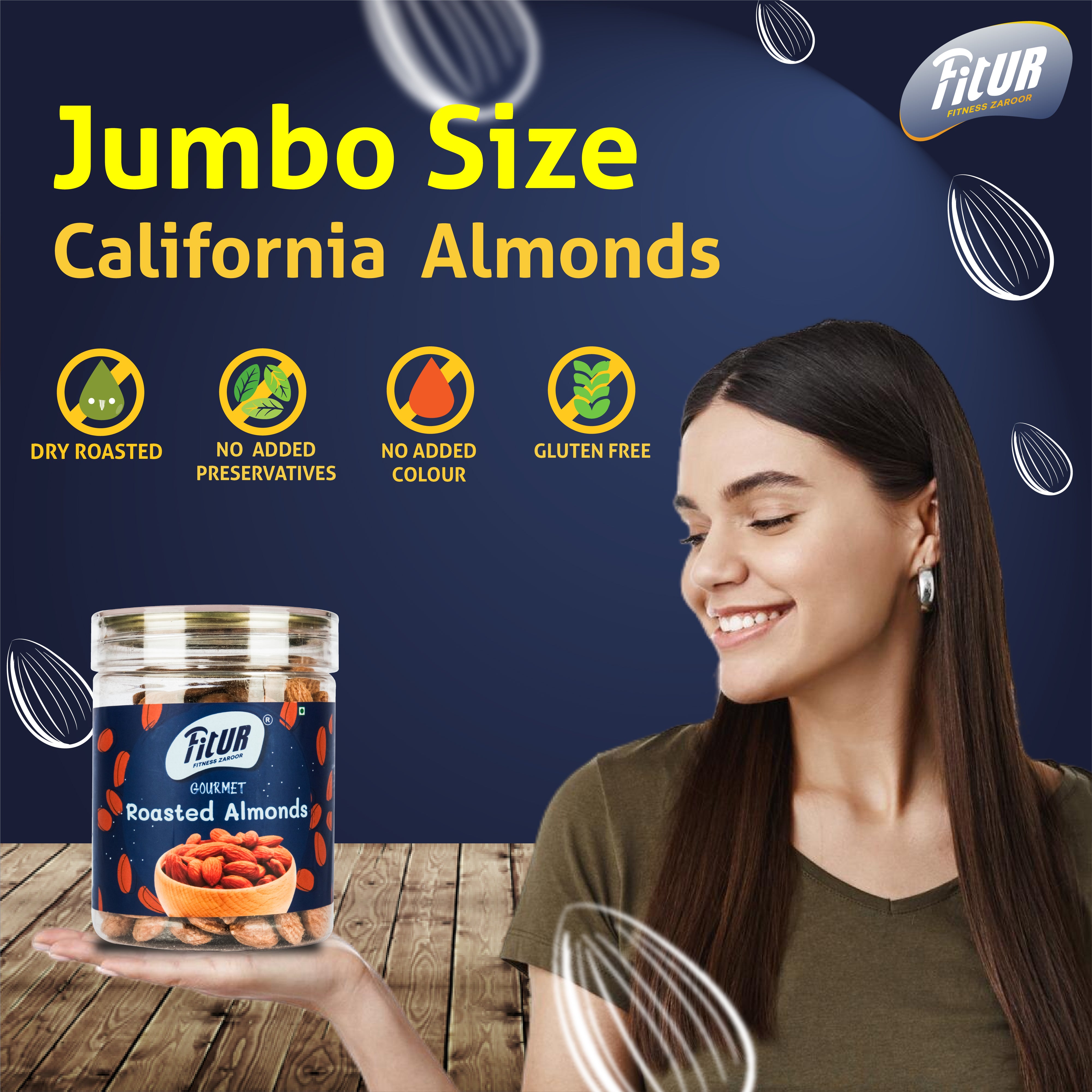 Roasted Almonds+ Roasted Cashews | Pack of 2
