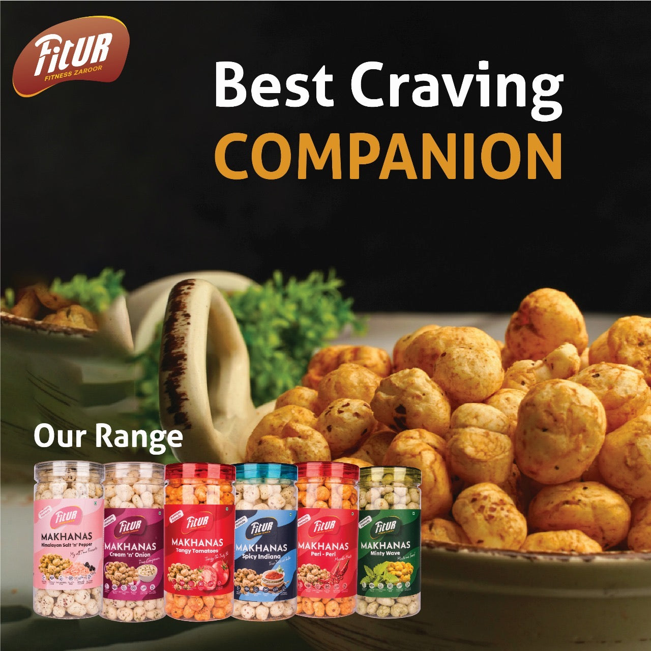 Tangy Tomato Makhana | 80 gm Pack