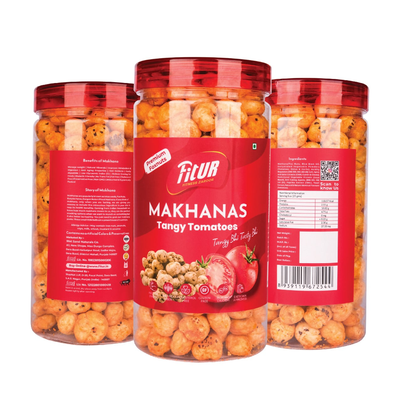 Tangy Tomato Makhana | 80 gm Pack