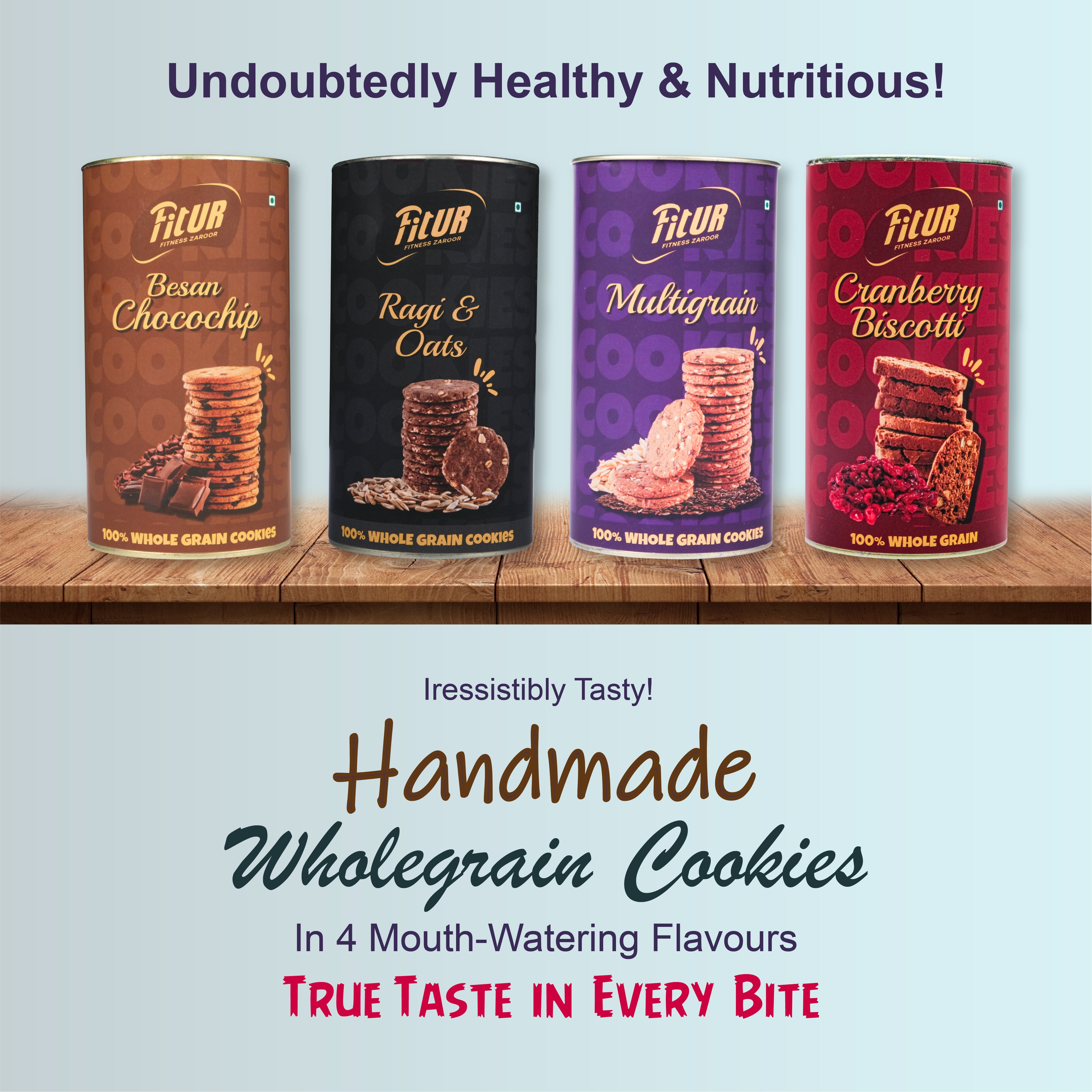 ⁠Ragi & Oats Cookies | 100% Whole Grain