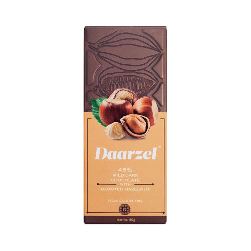 Daarzel - Roasted Hazelnut with 45% Mild Dark Chocolate - Fitur