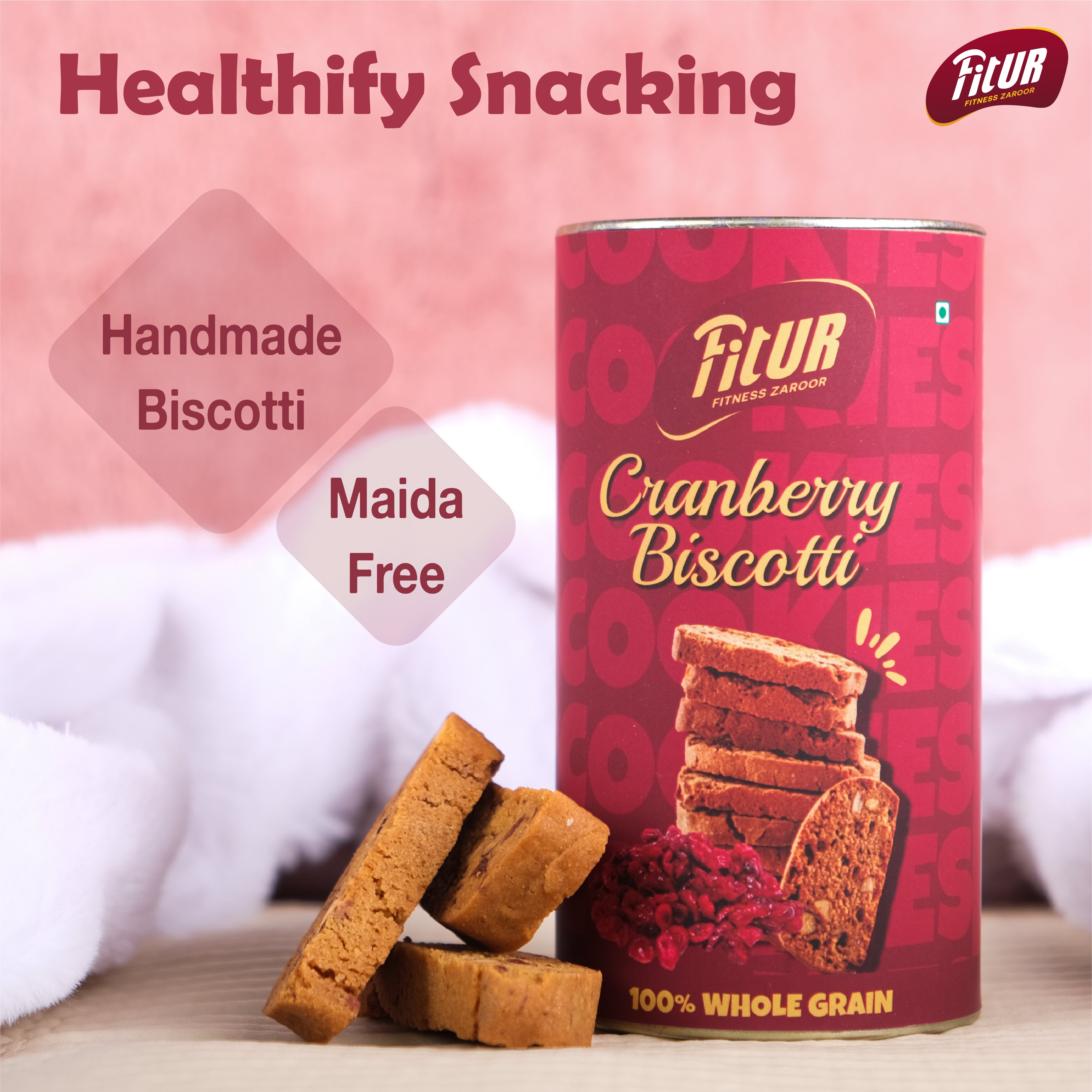 Cranberry Biscotti | 100% whole Grain