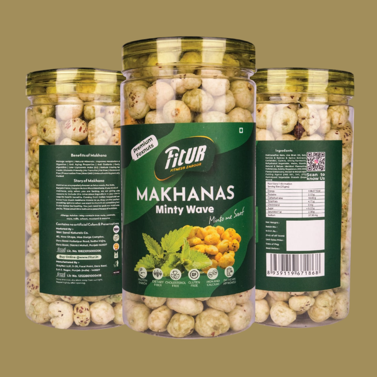 Choose Your Own Makhana Packs | Limited Period Offer | 80 gm Each Pack