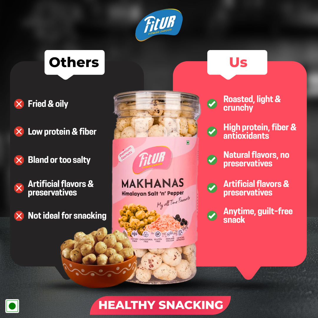 Himalayan Salt & Pepper Makhanas | 80 gm Pack