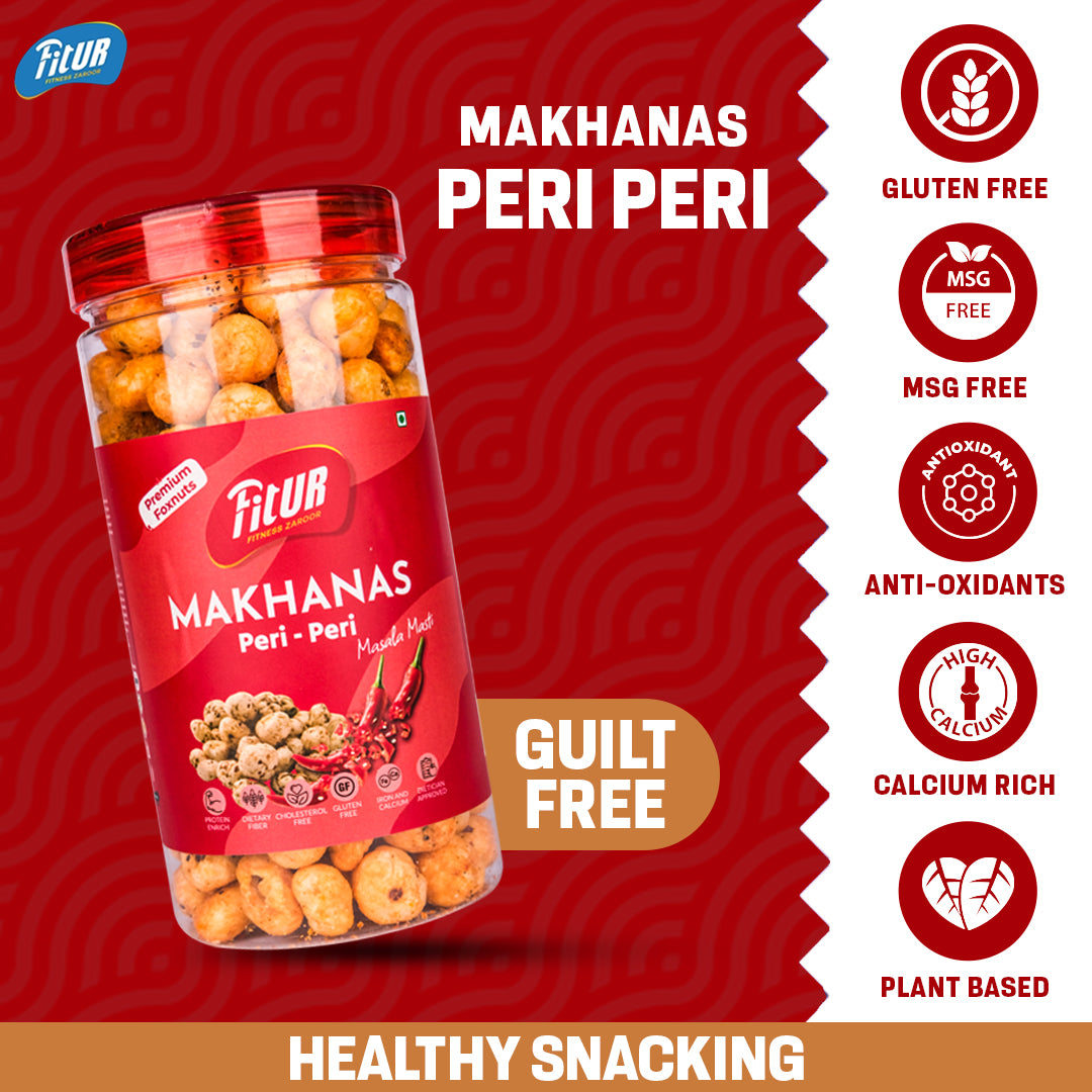 Super Spicy Peri Peri Makhana | 80 gm Pack