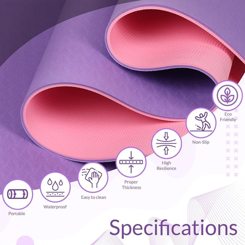 Purple Yoga Mats - Fitur