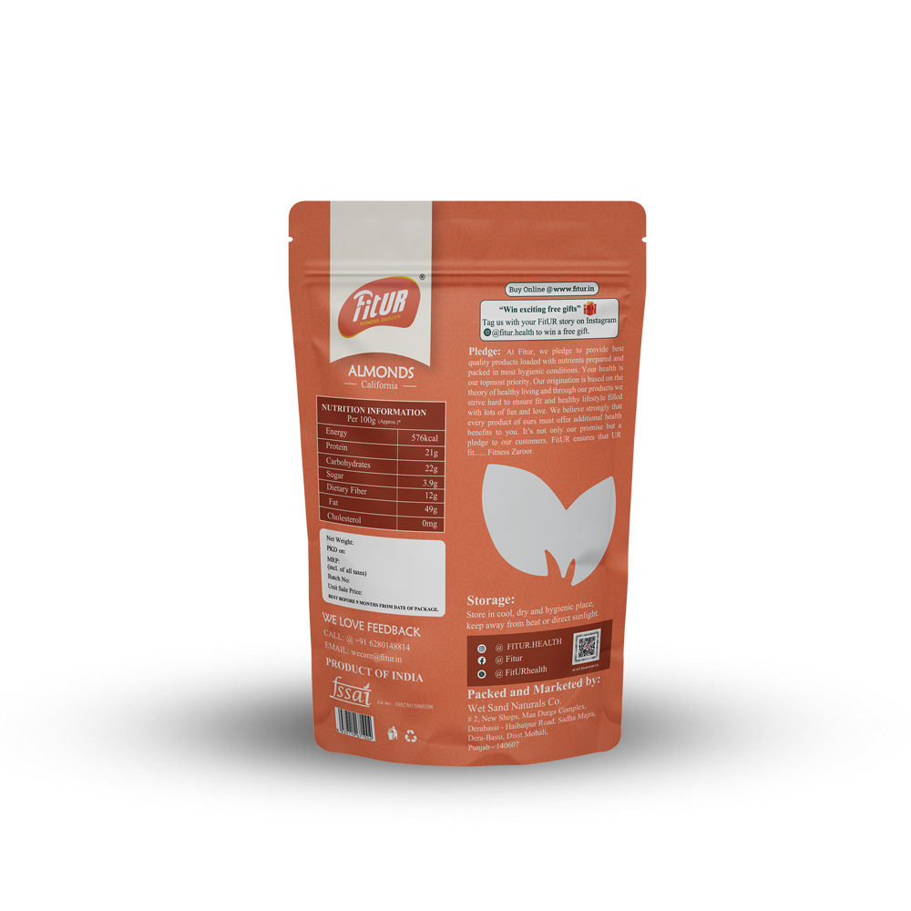 High Protein Dry Fruits Almonds | Pack of 2