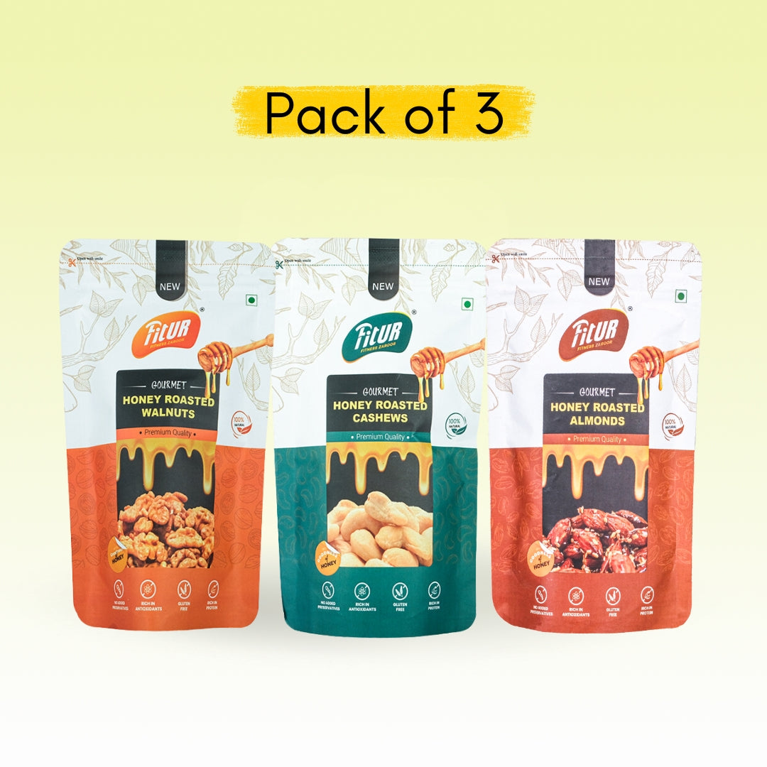 Super Healthy and tasty Combo of Honey Roasted | Pack of 3