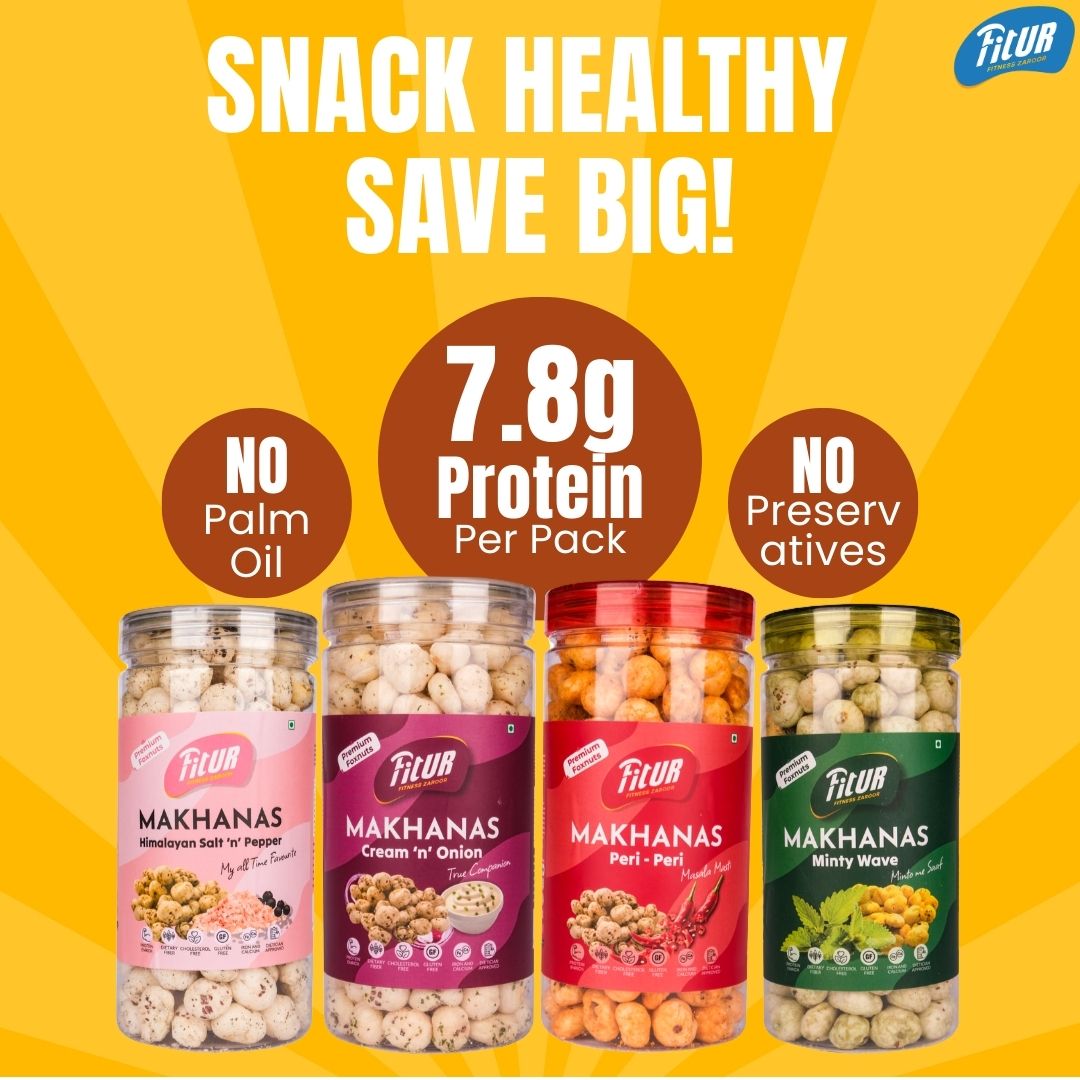 Super Healthy Pack | Pack of 4 Makhanas | Free Gift Available