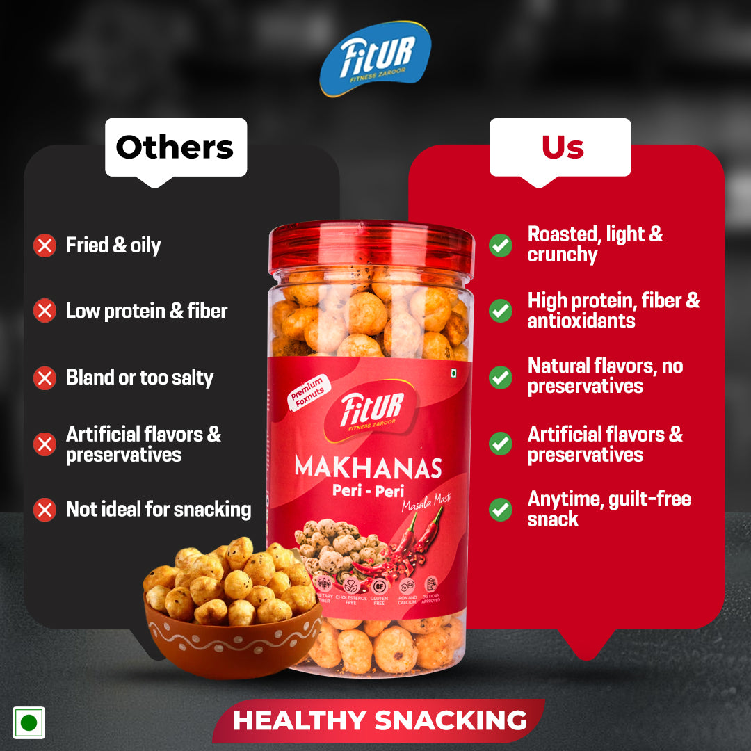 Super Spicy Peri Peri Makhana | 80 gm Pack